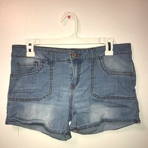 Barely worn light wash denim shorts